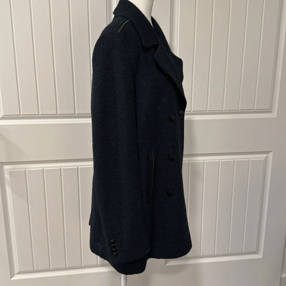 John Varvatos Luxe Wool Blend Pea Coat